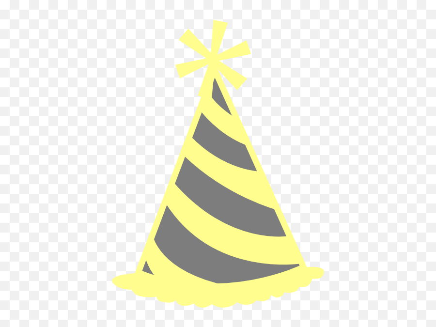 Party Hat Svg Free Library Png Files - Yellow Party Hat Clipart Emoji,Emoji With Party Hat