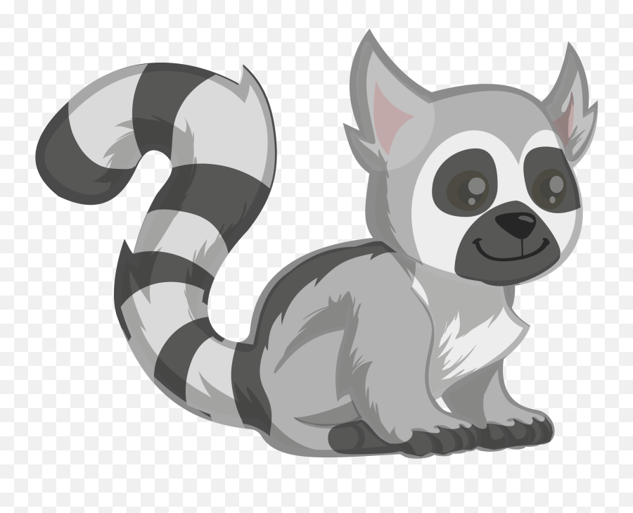 Lemur Png - Ring Tailed Lemur Clip Art Emoji,Wet Emoji Background