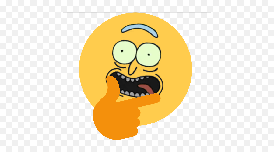 Emoji Thinking Gif Png,Pickle Rick Emoji