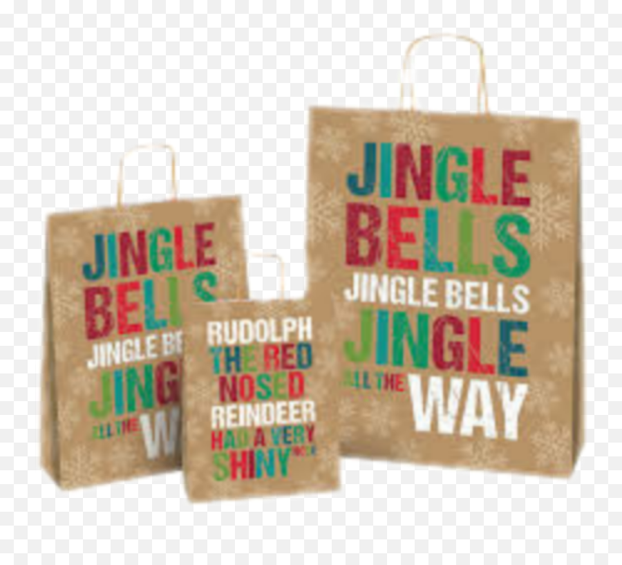 Christmas Jingle Bell Gift Bag - Gunny Sack Emoji,Emoji Gift Bags