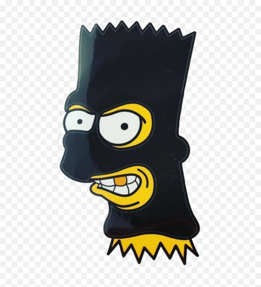 Gangster Stickergang Bart Simpsons Robber Mob Goldtooth - Gangsta Bart Simpson Png Emoji,Gangster Emoji