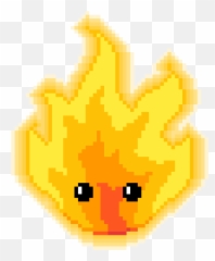 Pixilart - Cute Fire By Mmg28rtt Clip Art Emoji,Fire Emoticon