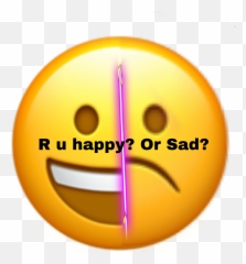 R u happy ir sad Emoji - Sticker by siennalay1 Circle