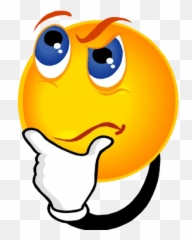 Annoying Social Media Habits - Thinking Clipart No Background Emoji