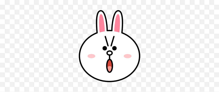 Cheerful Cony - Line Friends By Line Friends Corporation Girls Night Out Cony And Jessica Emoji,Lips Chat Ear Emoji