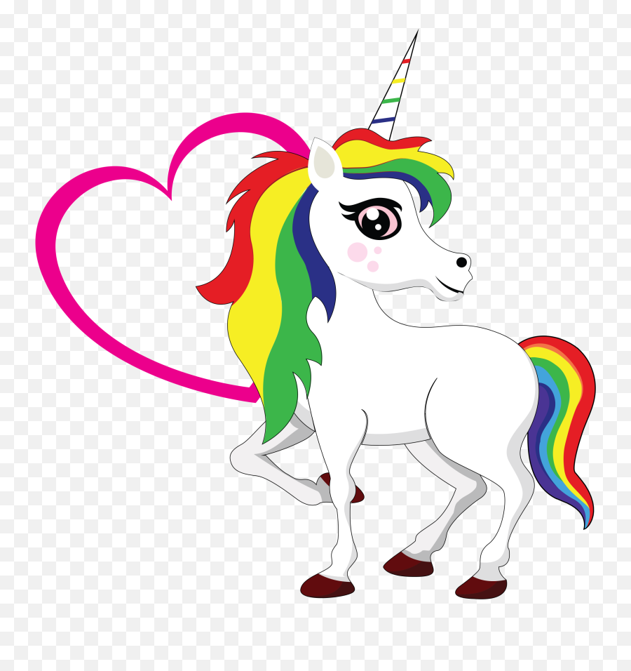Clipart Unicorn Boho Transparent - Cartoon Emoji,Unicorn Emoji Transparent