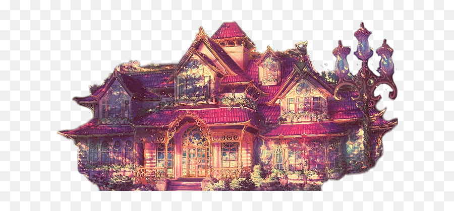 Mansion - Forest Fantasy House Art Emoji,Mansion Emoji