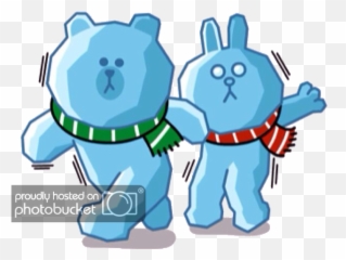 Line Stickers - Cony Brown Frozen Emoji