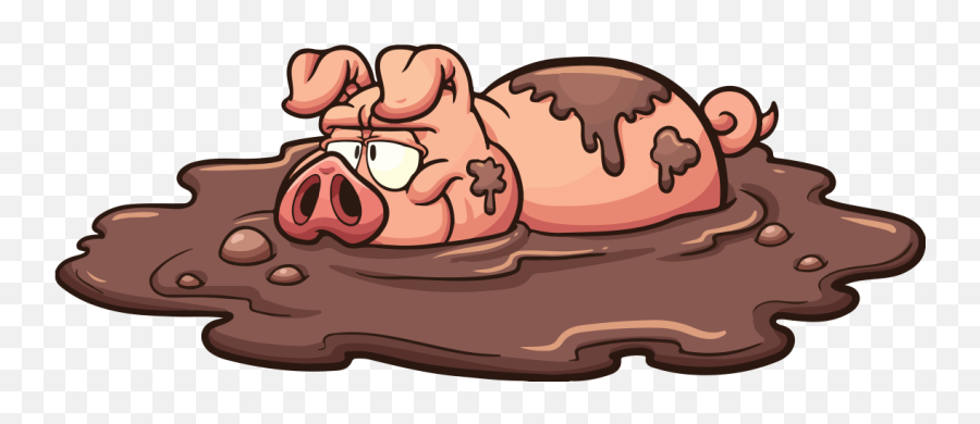 Pigmud - Sticker By Aam Vd Braak Pig In Mud Clipart Emoji,Mud Emoji