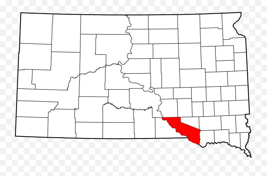 Map Of South Dakota Highlighting Charles Mix County - Harding County South Dakota Emoji,Emoji Mix