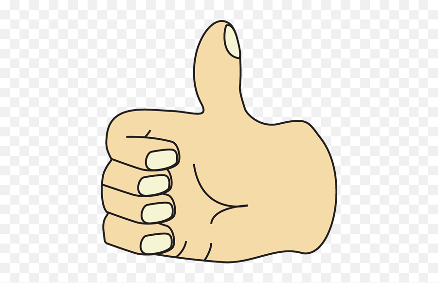 Download Hd Free Clipart Thumbs Up Clipart - Cute Thumb My Cute Graphics Thumb Emoji,Free Thumbs Up Emoji