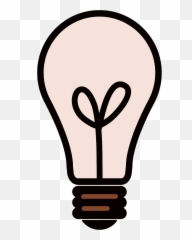 Brown Light Bulb Clipart - Transparent Background Lightbulb Clipart Emoji,Lightbulb Emoji