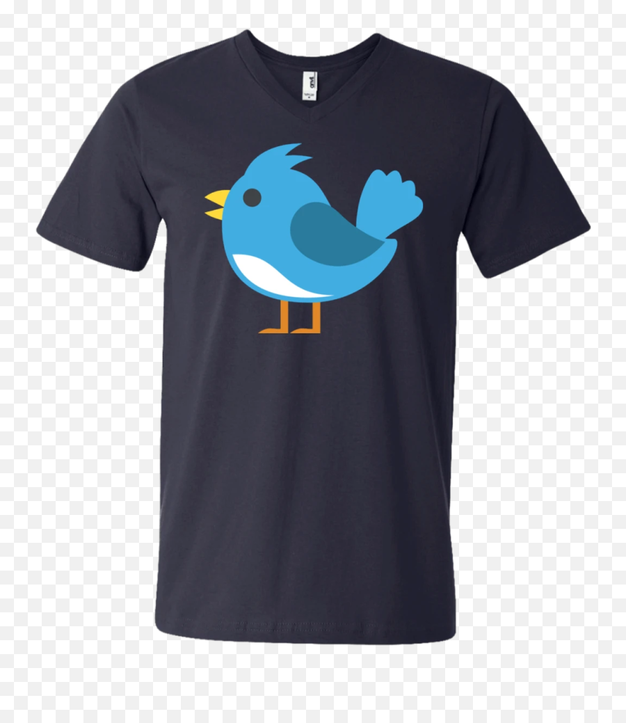 Blue Bird Emoji Mens V - Lady Gaga Metal Shirt,Blue Bird Emoji