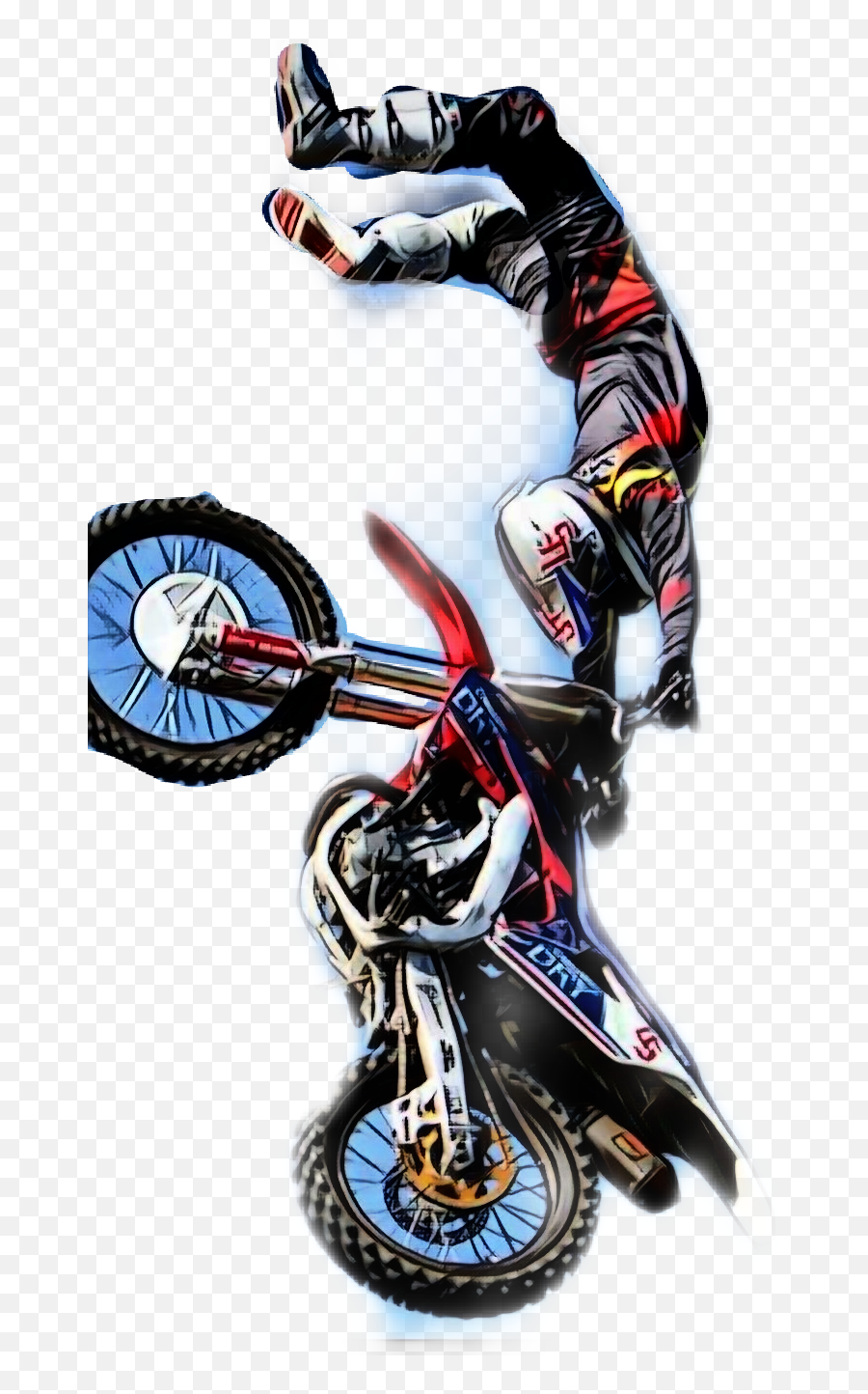 Largest Collection Of Free - Toedit Motorcross Stickers Stunt Performer Emoji,Dirt Bike Emoji