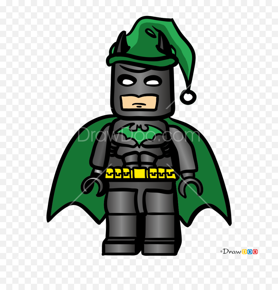 How To Draw Lego Batman Christmas Cartoons - Lego Batman Christmas Drawing Emoji,Batman Symbol Emoji