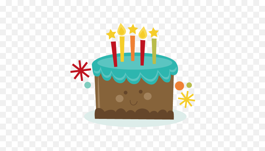 Svg Box Cake Picture - Birthday Cake Clip Art Cute Emoji,Birthday Cake Emojis