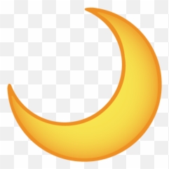 Crescent Moon - Crescent Emoji Transparent Yellow Moon Png,Crescent Emoji