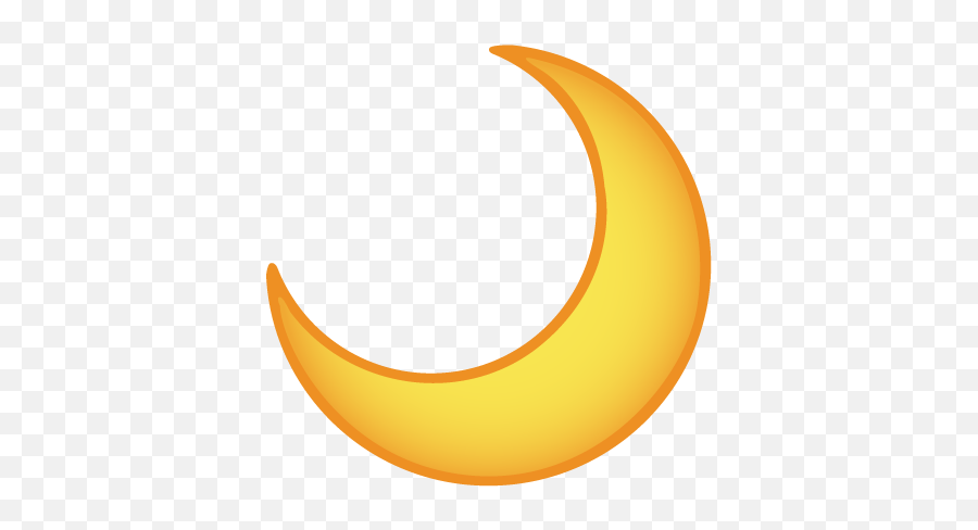 Crescent Moon - Crescent Emoji Transparent Yellow Moon Png,Crescent Emoji