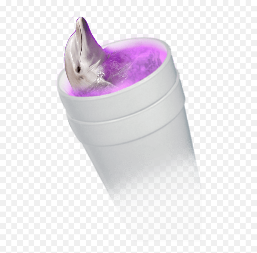 Vaporwave Cup Purple Dolphine Cute Nice - Vaporwave Png Lean Emoji,Lean Cup Emoji