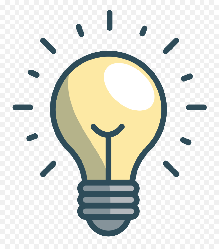 Bulb Icon - Icon Light Bulb Transparent Png Emoji,Emoji Light Bulb