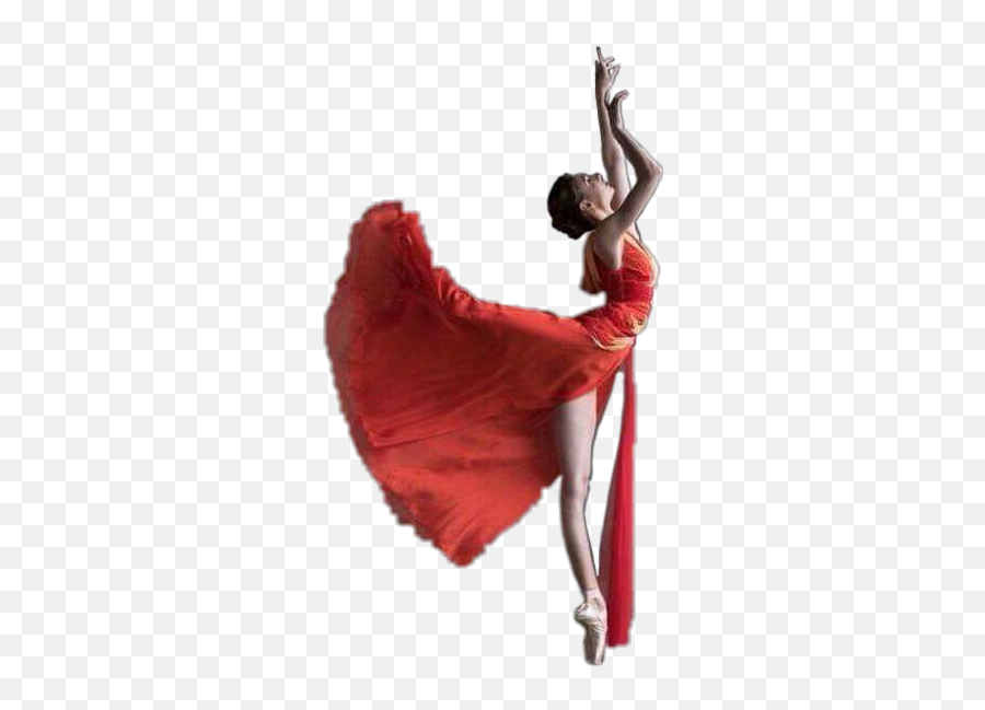 Girl Ballerina Dancer Dress Flying - Turn Emoji,Red Dress Dancing Emoji
