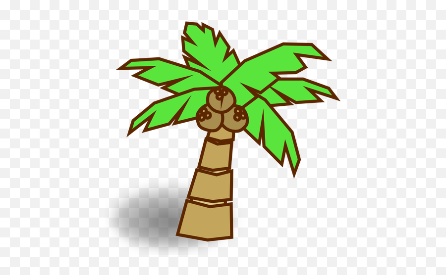 Coconut Tree Symbol - Clip Art Pohon Kelapa Emoji,Palm Tree Drink Emoji