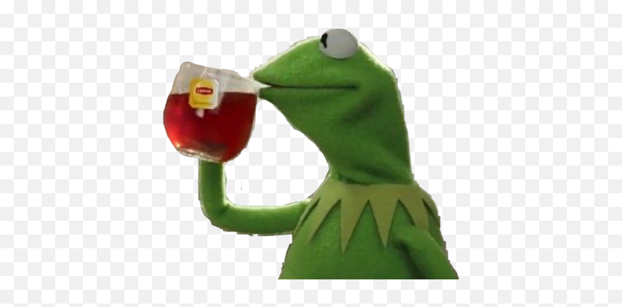 Kermit Tea Png Picture - Its None Of My Business Meme Emoji,Kermit Sipping Tea Emoji
