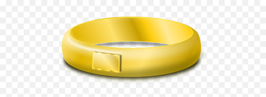 Vector Clip Art Of One Gold Wedding - Anillo Clip Art Emoji,Emoji Icons Bracelets