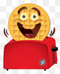 Waffle Clipart Waffle Eggo Waffle - Happy Eggo Emoji,Waffle Emoticon