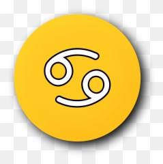 Cancer Symbol Vector Clipart Image - Emoticon Emoji,Eye Emoticon