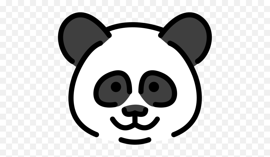 Panda Face - Cartoon Emoji,Panda Emoji