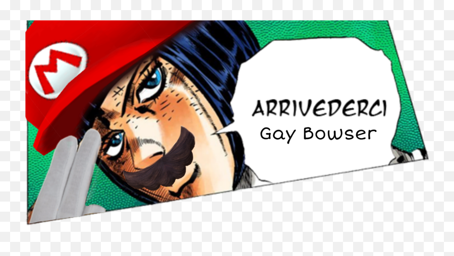 Bowserpng - Part 5so Long Gay Bowser Jojo Arrivederci Bruno Bucciarati Arrivederci Manga Emoji,5sos Emojis