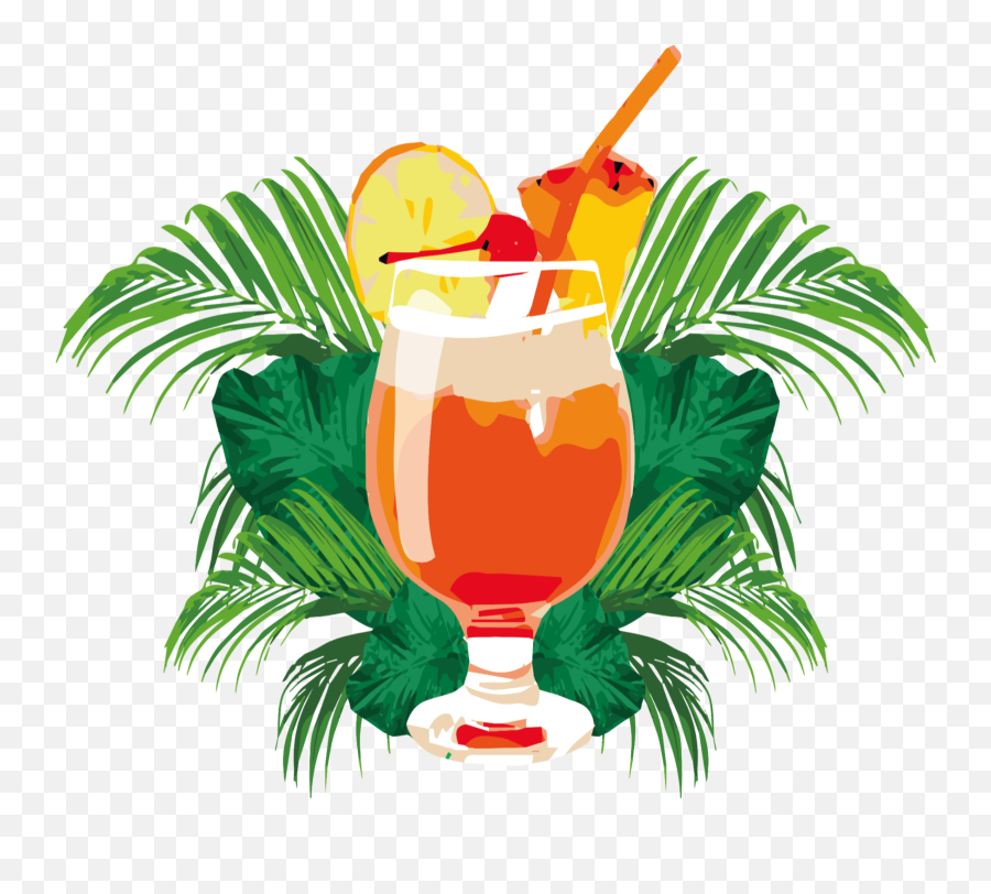 Mq Red Drink Tropical Coctail - Clip Art Mai Tai Emoji,Tropical Drink Emoji