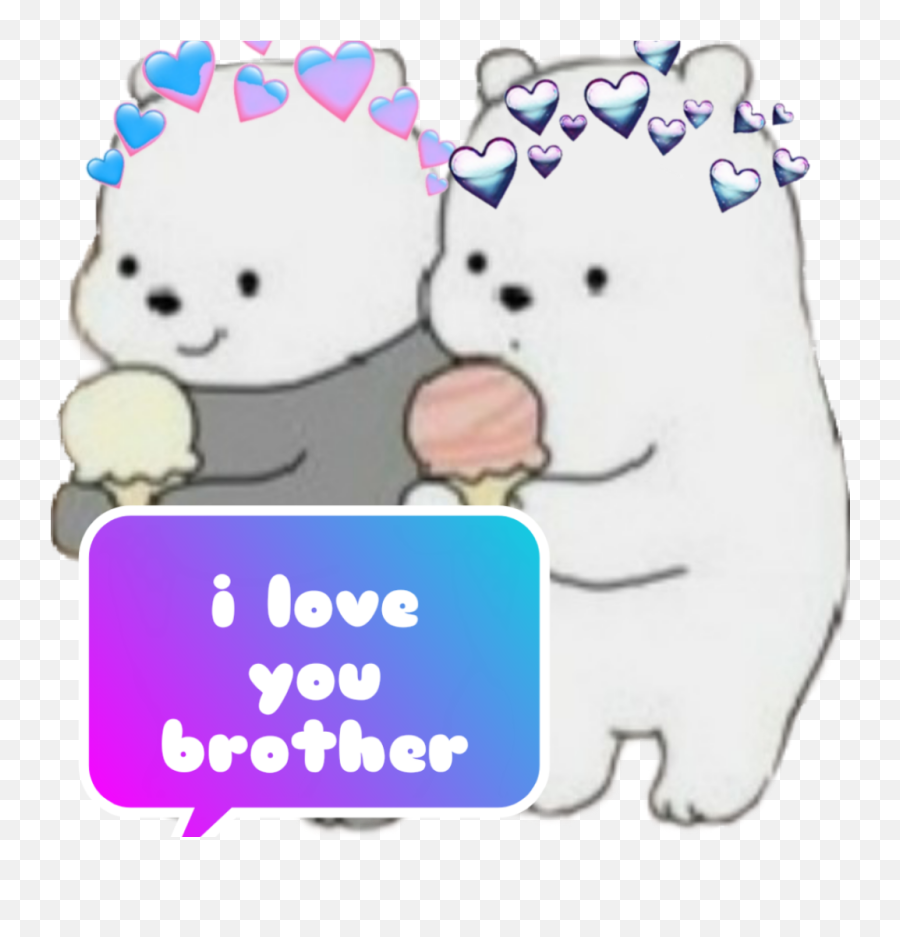 Brothers - Sticker By Saezpulidolucia Imagenes De Kawaii De Los Osos Escandalosos Emoji,Brothers Emoji