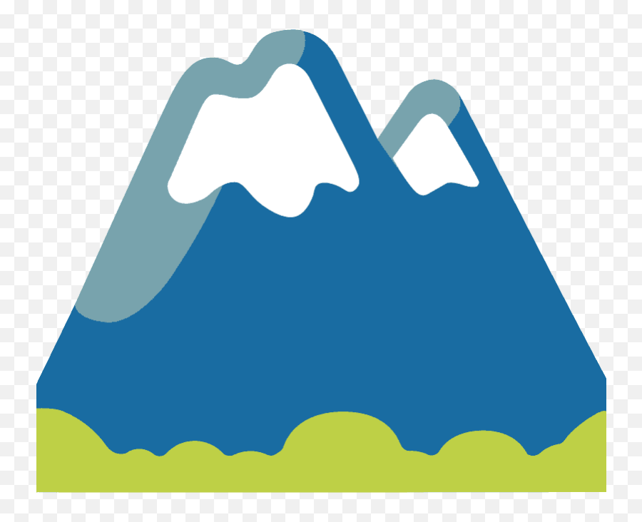 Snow - Mountain Emoji Without Background,Mountain Emoji Transparent