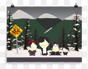 South Park Kenny You Never Care When I Die Sherpa Blanket - South Park Goth Kids Emoji,Mr Hankey Emoji