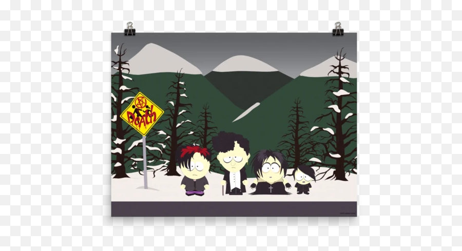 South Park Kenny You Never Care When I Die Sherpa Blanket - South Park Goth Kids Emoji,Mr Hankey Emoji