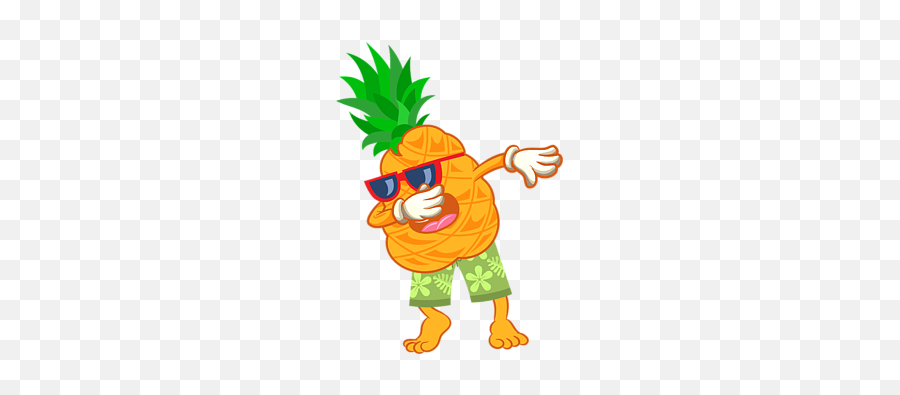 Dabbing Pineapple Funny Hawaiian Fruit Dab Dance Fleece Blanket - Fictional Character Emoji,Dabbing Emoji App