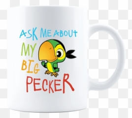 My Big Pecker Ceramic White Coffee Mug - Mug Emoji,Coffee Emoticon