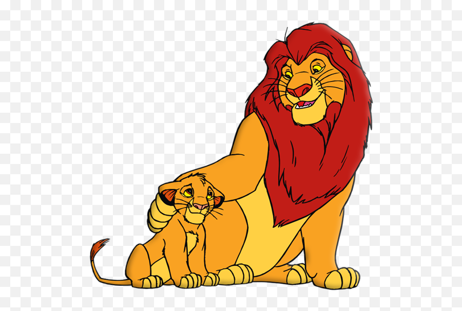 Pin - Lion And Cub Clipart Emoji,Lion King Emoji