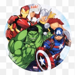 Marvel Avengers Round Plate - Jigsaw Puzzle Emoji,Avengers Emoji