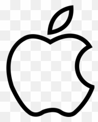 Apple - Logo Outline Png Emoji