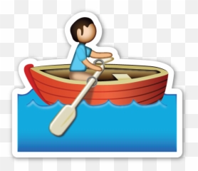 Rowboat - Emoji Boat,Fishing Emoji