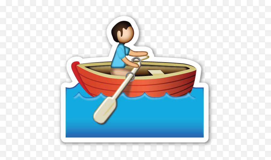 Rowboat - Emoji Boat,Fishing Emoji
