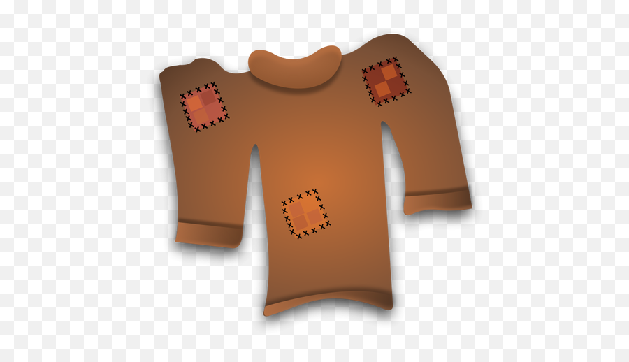 Vector Clip Art Of A Worn Out Sweater - Worn Out Clothes Clipart Emoji,Emoji Christmas Sweater