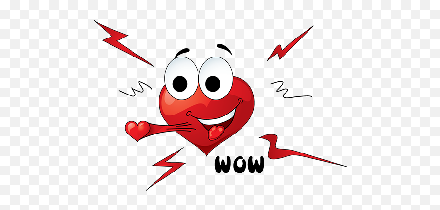 Emotion Heart Sticker - Cartoon Emoji,Like A Boss Emoji
