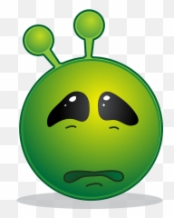 Alien Smiley Emoji - Chagrin Meaning,Sad Emoji