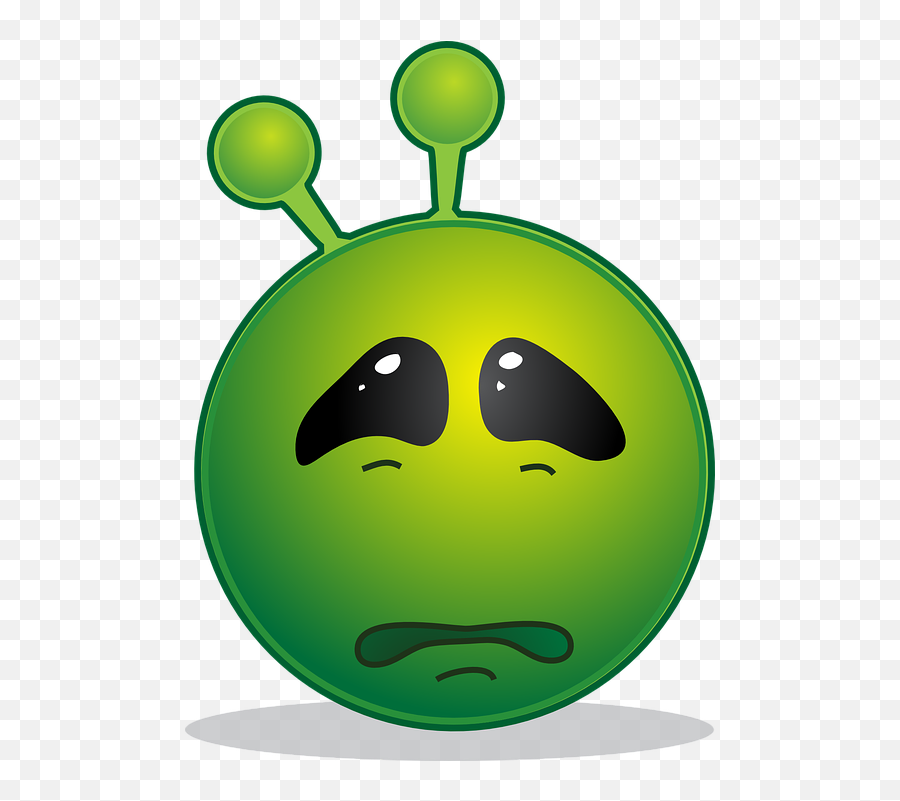 Alien Smiley Emoji - Chagrin Meaning,Sad Emoji