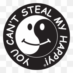 T Steal My Happy Zen Black - You Can Emoji