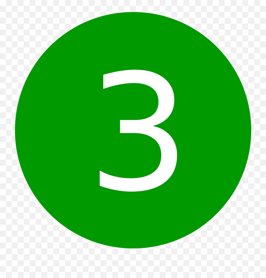 Three Number 3 Symbol Count - Green Number 3 In Circle Emoji,Woman Lipstick Dress Emoji